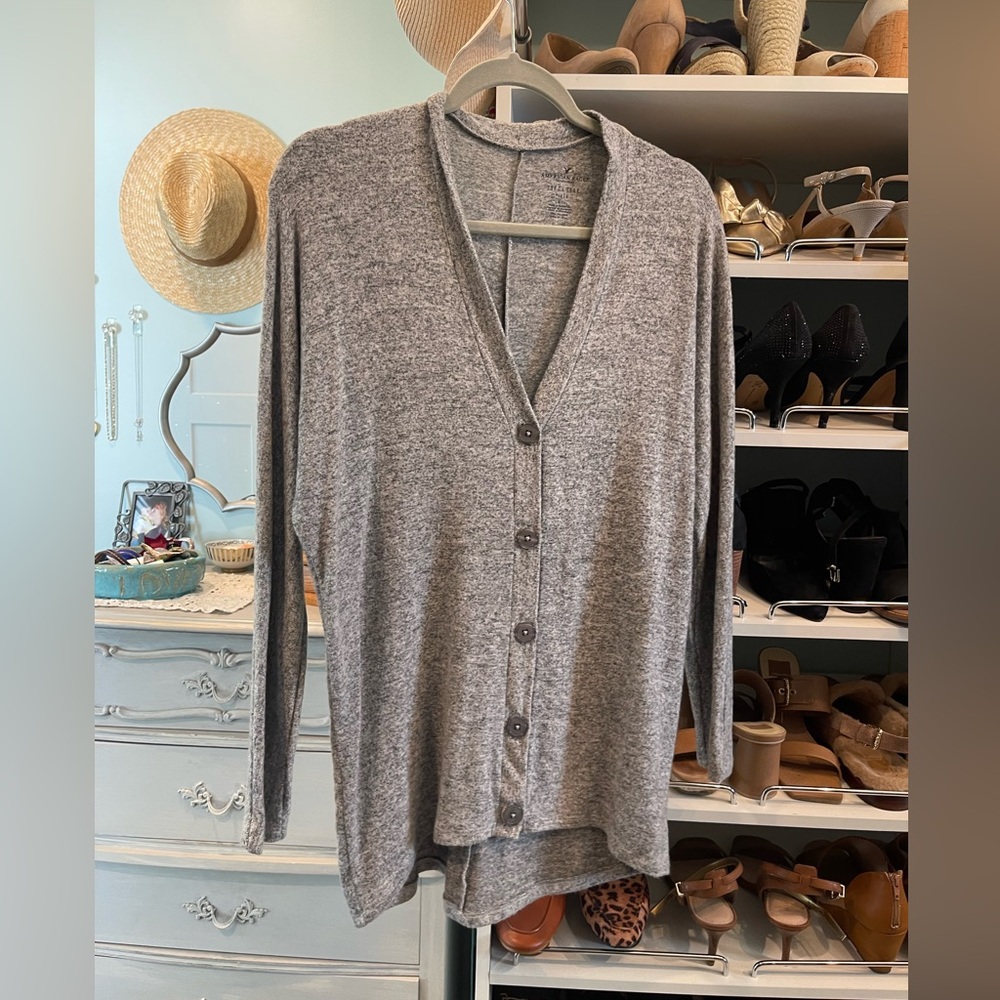 American Eagle button front sweater